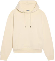 Jacquemus Solid Color Long-Sleeve Pullover Hoodie Light Yellow 245JS310-2120-151 Jacquemus Solid Color Long-Sleeve Pullover Hoodie Light Yellow 245JS310-2120-151