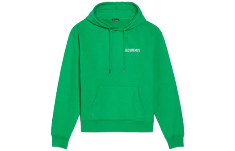 Jacquemus Solid Color Oversized Hoodie Unisex Green 226JS210-2120-550