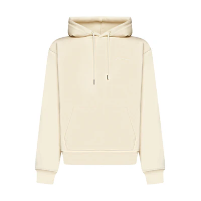 Jacquemus Solid Color Oversized Pullover Hoodie Beige Sweater 245JS310U2120-151