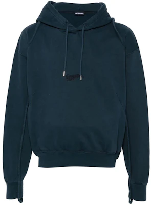 Jacquemus 男士純色連帽衫 藍色 245JS0532087390 Buy Jacquemus 男士純色連帽衫 藍色 245JS0532087390