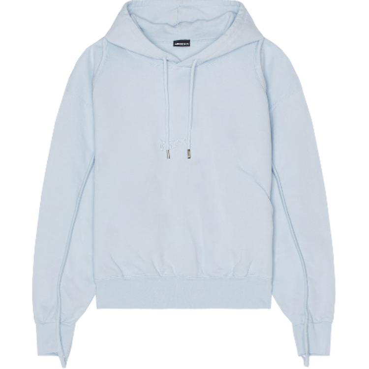 Jacquemus Solid Color Pullover Hoodie Light Blue 22H245-JS0532-087