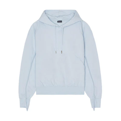 Jacquemus Solid Color Pullover Hoodie Light Blue 22H245-JS0532-087