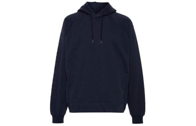 Jacquemus Solid Color Pullover Hoodie Navy Blue () 245JS23-42341-392