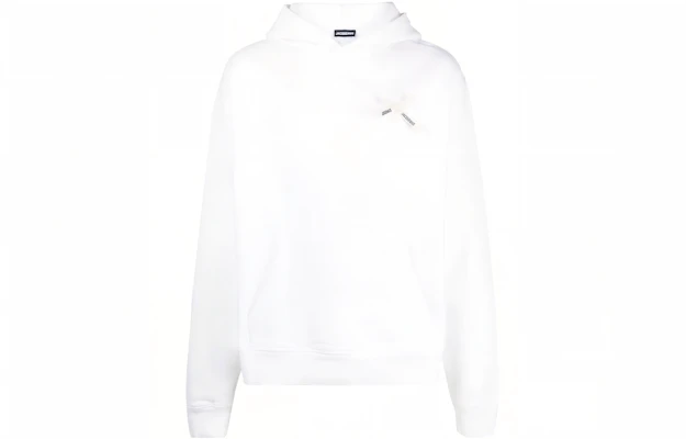 Jacquemus 純色長袖連帽上衣 白色 Pullover Hoodie 236JS1912341100 Buy Jacquemus 純色長袖連帽上衣 白色 Pullover Hoodie 236JS1912341100