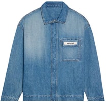 Jacquemus Solid Color Single-Breasted Collar Jacket Blue - Outerwear 245DE033-1521-33C Jacquemus Solid Color Single-Breasted Collar Jacket Blue - Outerwear 245DE033-1521-33C