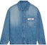 Buy Jacquemus Solid Color Single-Breasted Collar Jacket Blue - Outerwear 245DE033-1521-33C