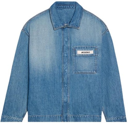 Jacquemus Solid Color Single-Breasted Collar Jacket Blue - Outerwear 245DE033-1521-33C Order Jacquemus Solid Color Single-Breasted Collar Jacket Blue - Outerwear 245DE033-1521-33C