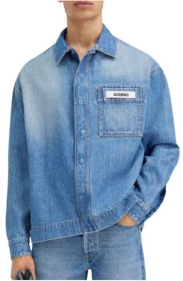 Jacquemus Solid Color Single-Breasted Collar Jacket Blue - Outerwear 245DE033-1521-33C Lookbook Jacquemus Solid Color Single-Breasted Collar Jacket Blue - Outerwear 245DE033-1521-33C