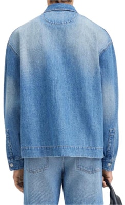 Jacquemus Solid Color Single-Breasted Collar Jacket Blue - Outerwear 245DE033-1521-33C Shop Jacquemus Solid Color Single-Breasted Collar Jacket Blue - Outerwear 245DE033-1521-33C