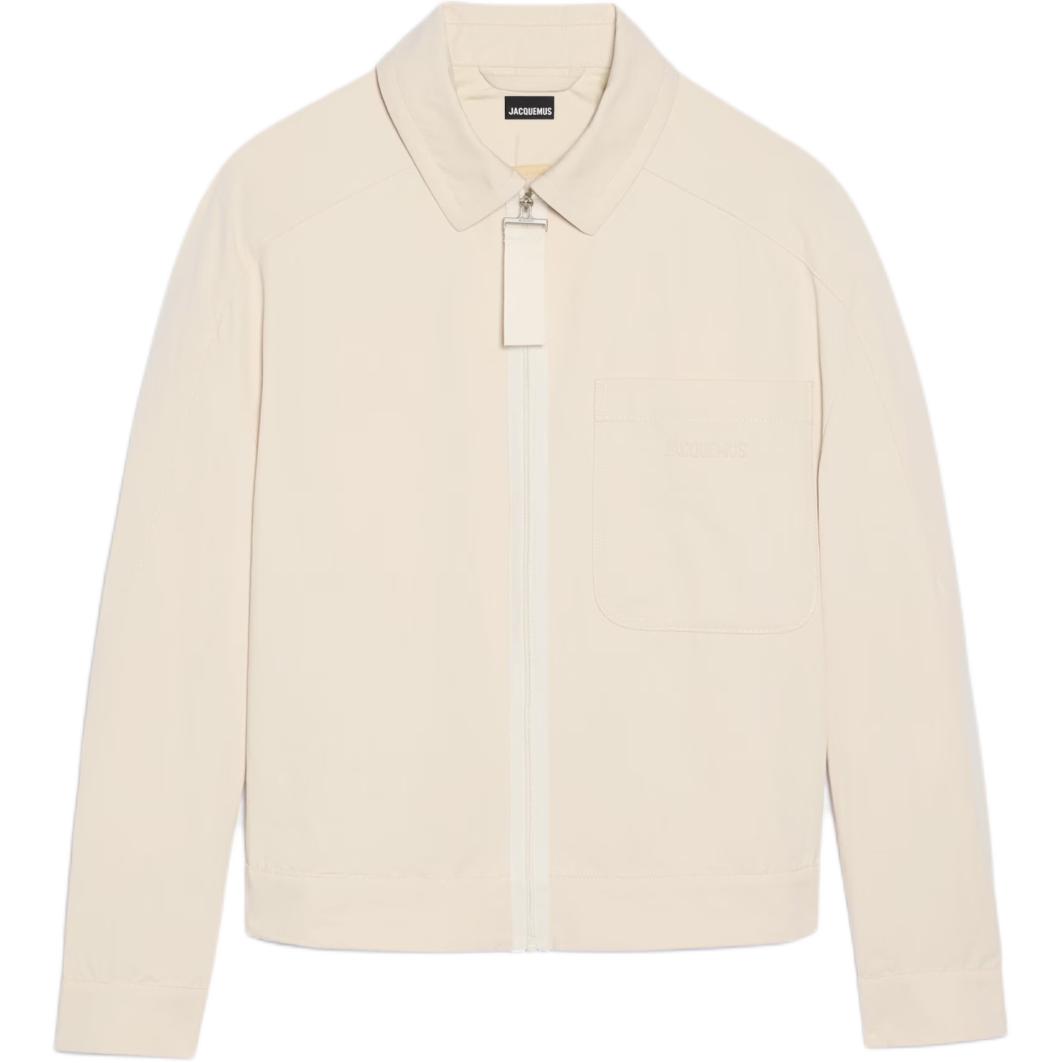 Jacquemus Solid Color Zip-Up Fitted Long-Sleeve Jacket 23H245BL013-1534-150