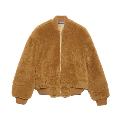 Jacquemus Solid Color Zip-Up Long-Sleeve Jacket Yellow () 236CO010-1106-830