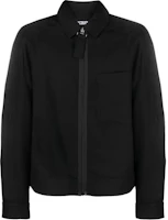 Jacquemus Solid Color Zip-Up Shirt Jacket in Black 23H236BL0131359990 Jacquemus Solid Color Zip-Up Shirt Jacket in Black 23H236BL0131359990