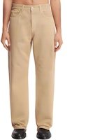 Jacquemus Solid Color Zip Jeans Beige Denim Pants 24E245DE0281514150 Jacquemus Solid Color Zip Jeans Beige Denim Pants 24E245DE0281514150