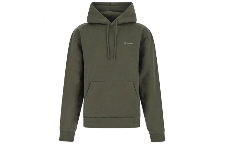 Jacquemus Solid Logo Hoodie Army Green 216JS30212590KHAKI