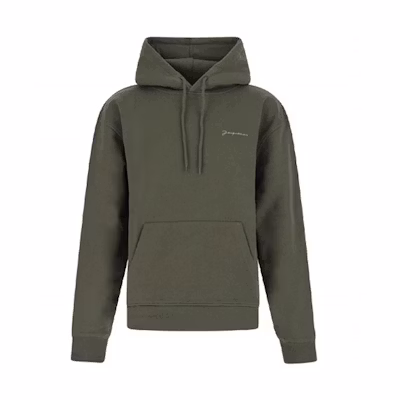 Jacquemus Solid Logo Hoodie Army Green 216JS30212590KHAKI