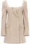 Buy Jacquemus Solid Square Neck Long Sleeve Dress Light Brown. 213DR01-213-126170