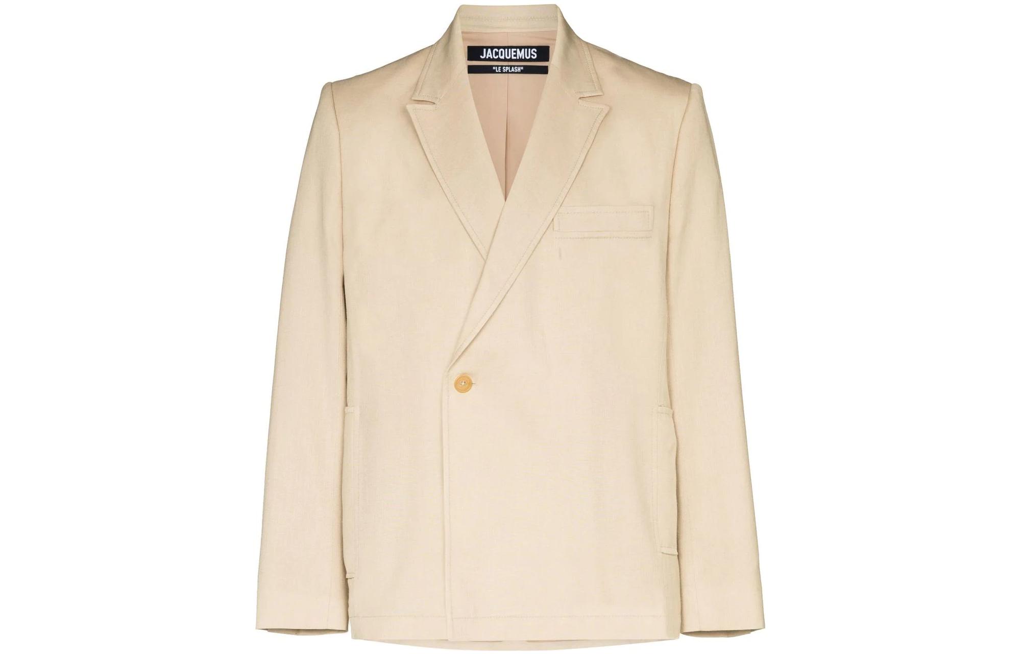 Jacquemus SS22 Beige Double-Breasted Relaxed Fit Jacket 22E216JA0011011150