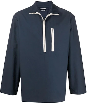 Jacquemus SS22 藍色高領半拉鍊休閒運動長袖上衣 22E225TO0051040NAVY Buy Jacquemus SS22 藍色高領半拉鍊休閒運動長袖上衣 22E225TO0051040NAVY
