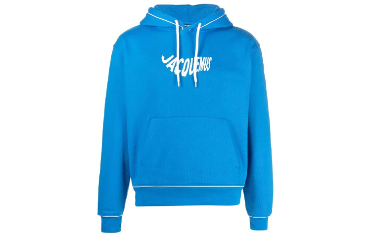 Jacquemus SS22 Blue Printed Hoodie Fashion 225JS03322103BK