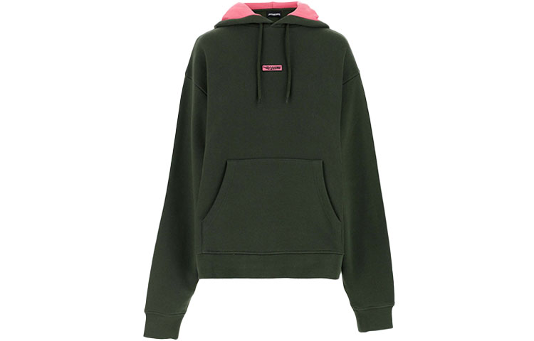 Jacquemus SS22 Green Logo Print Pullover Hoodie 225JS0362048580