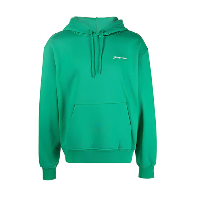 Jacquemus SS22 Green Oversized Logo Print Hoodie 216JS3002210550