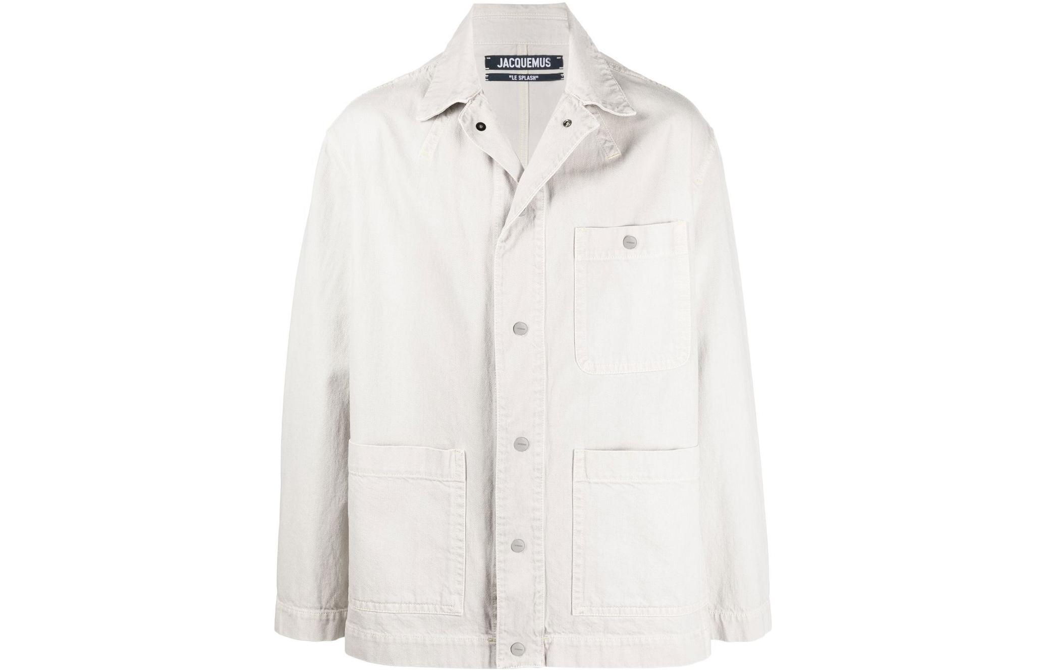 Jacquemus SS22 Organic Cotton Jacket with Multi-Pockets Light Beige 225DE0061016130