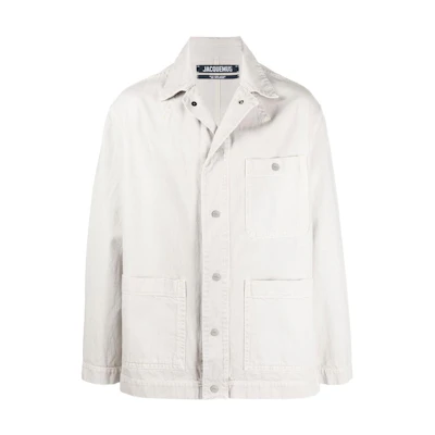 Jacquemus SS22 Organic Cotton Jacket with Multi-Pockets Light Beige 225DE0061016130