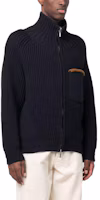 Purchase Jacquemus SS23 Blue High-Neck Cardigan Jacket Sweatshirt 235KN1202243NAVY
