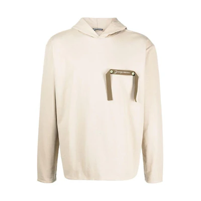Jacquemus SS23 Beige Long-Sleeve Hoodie with Ribbon Detail 235JS1232102560