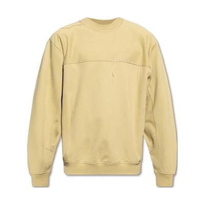 Jacquemus SS23 Beige Stitch Crewneck Long Sleeve Sweatshirt Beige 235JS1132048150