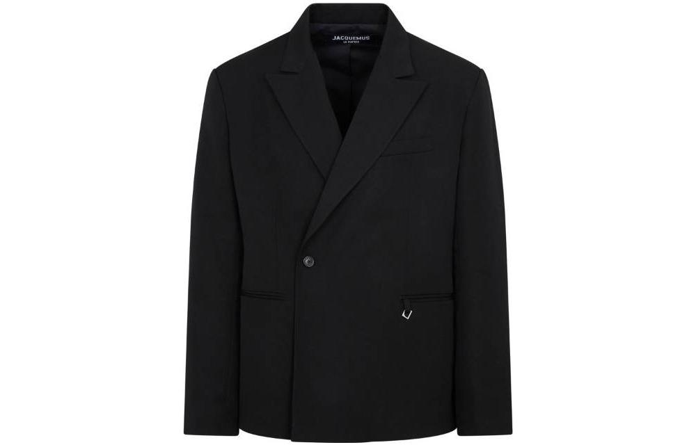 Jacquemus SS23 Black Single-Button Blazer 235JA0231333