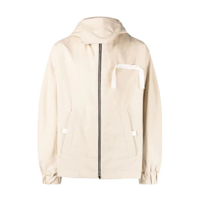 Jacquemus SS23 Colorblock Long-Sleeve Hooded Jacket Beige Men’s 226BL0141060-130