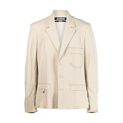 Jacquemus SS23 Oversized Long Sleeve Jacket Off-White 22H226JA0151066180
