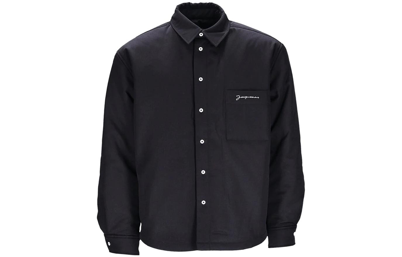 Jacquemus SS23 Solid Badge Single-Breasted Long Sleeve Jacket Black 216SH1041333-990