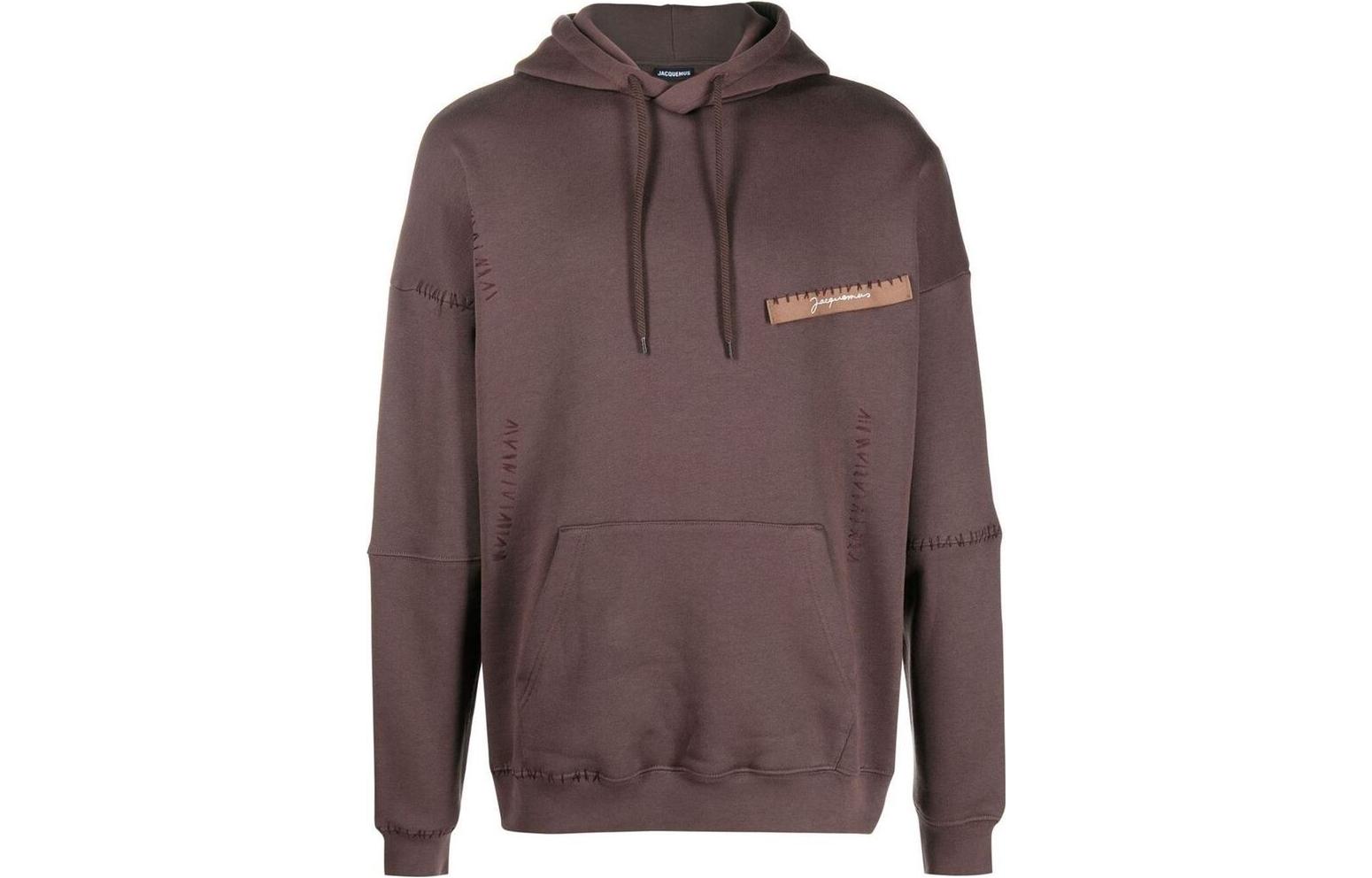 Jacquemus SS23 Solid Logo Hoodie Rose Brown 235JS1342048880