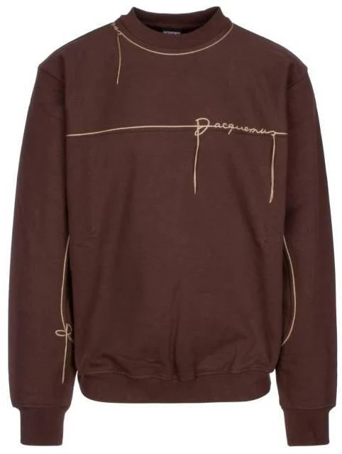 jacquemus-ss-23-solid-stitch-detail-crewneck-long-sleeve-sweatshirt-brown-23-e235-js-1132048880