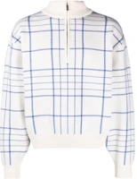 Jacquemus SS23 Striped High Collar Pullover Long Sleeve Sweatshirt White 23H236KN-1552-321 Jacquemus SS23 Striped High Collar Pullover Long Sleeve Sweatshirt White 23H236KN-1552-321