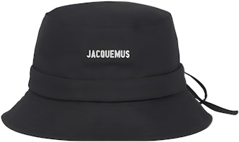 Jacquemus Unisex Cotton Bucket Hat with Logo - Solid Color Fashion Design 22H223AC0015001 Jacquemus Unisex Cotton Bucket Hat with Logo - Solid Color Fashion Design 22H223AC0015001