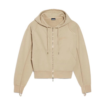 Jacquemus Unisex Hooded Zip-Up Casual Jacket 23H235JS129