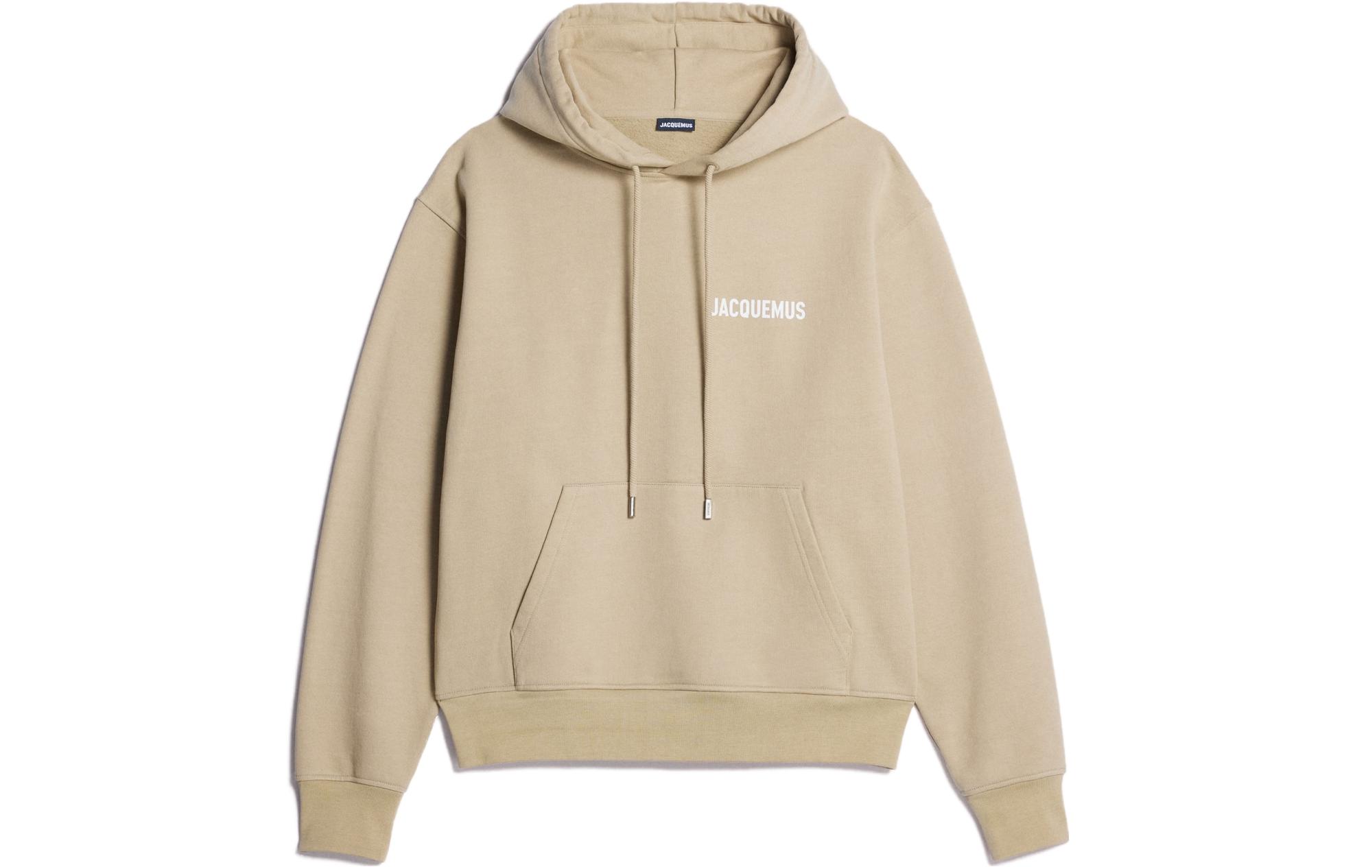 Order ジャクムス ユニセックス カーキ ロゴプリント 無地フーディー 226JS210-2120-530