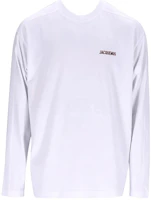 Jacquemus White Crewneck Sweatshirt with Letter Print 236JS19021021FU Jacquemus White Crewneck Sweatshirt with Letter Print 236JS19021021FU