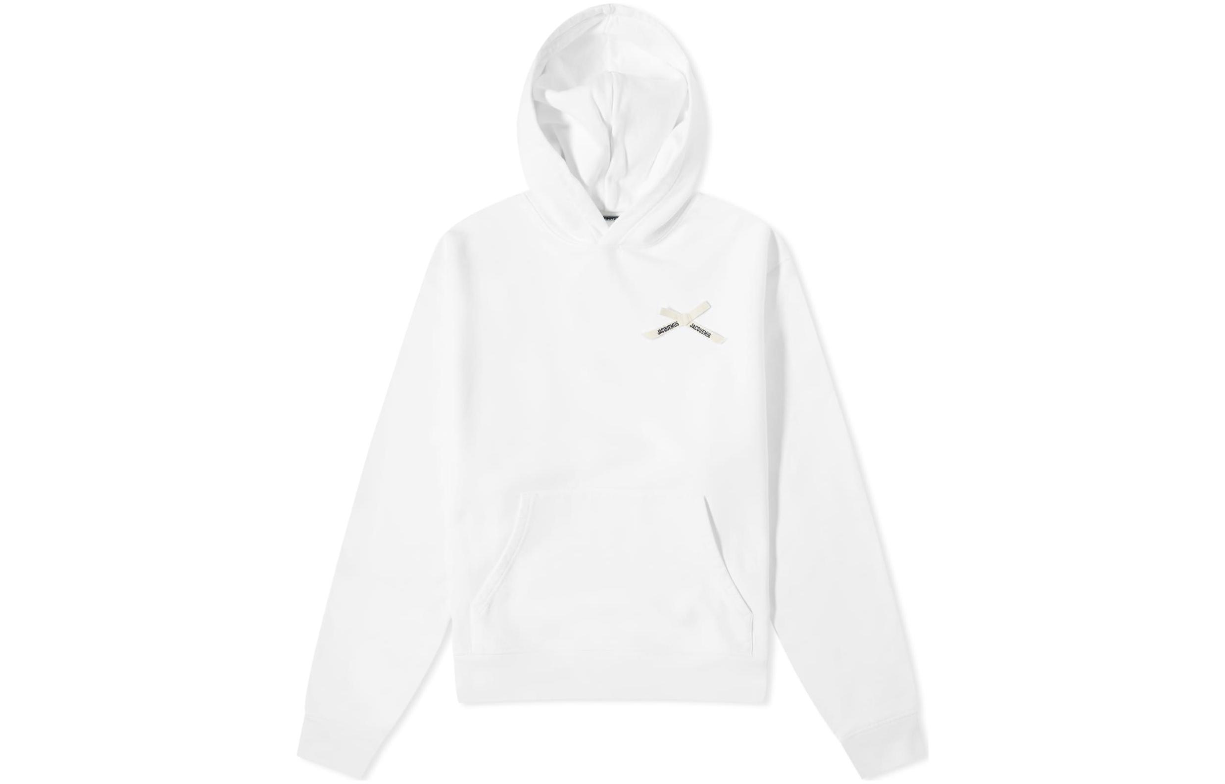 Jacquemus White Long Sleeve Sweatshirt with Solid Print Design 23H236JS191-2341-100