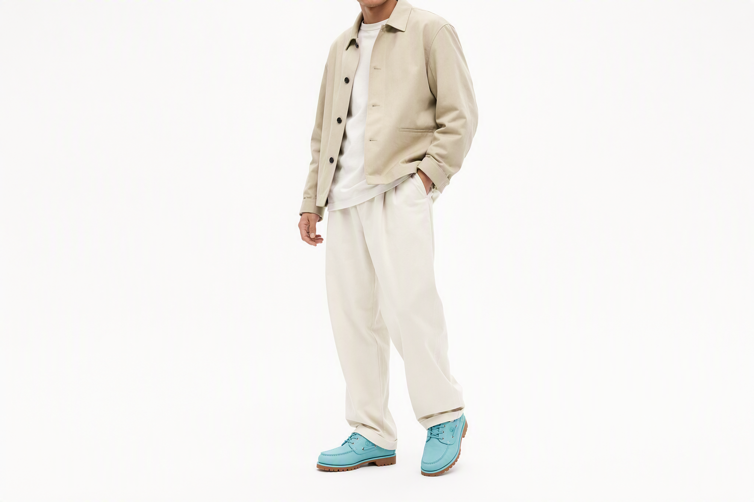 Order Jacquemus x Timberland 3-Eye Lug Boat 'Aqua' TB0A6G7F-04V