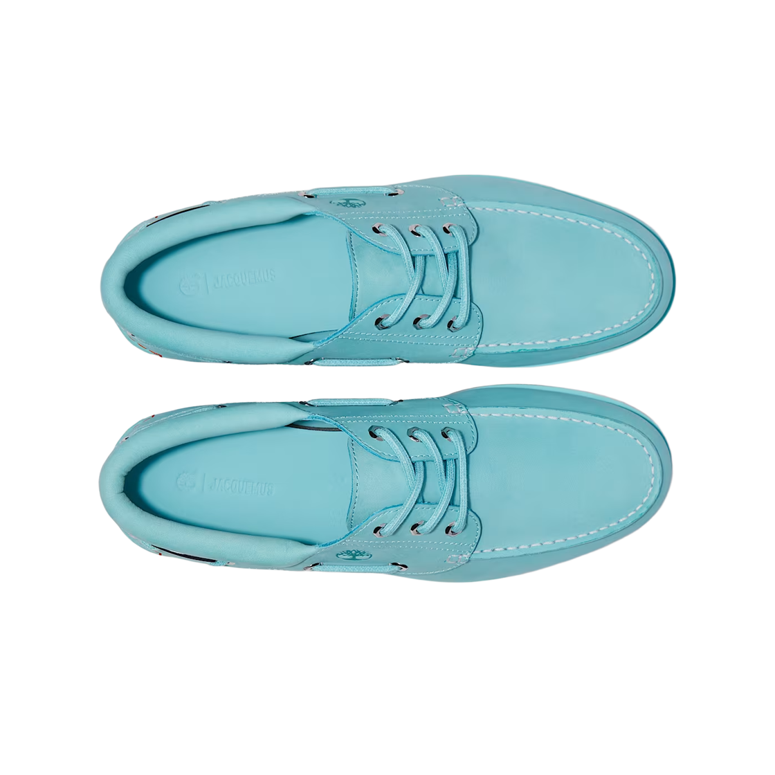 Lookbook Jacquemus x Timberland 3-Eye Lug Boat 'Aqua' TB0A6G7F-04V