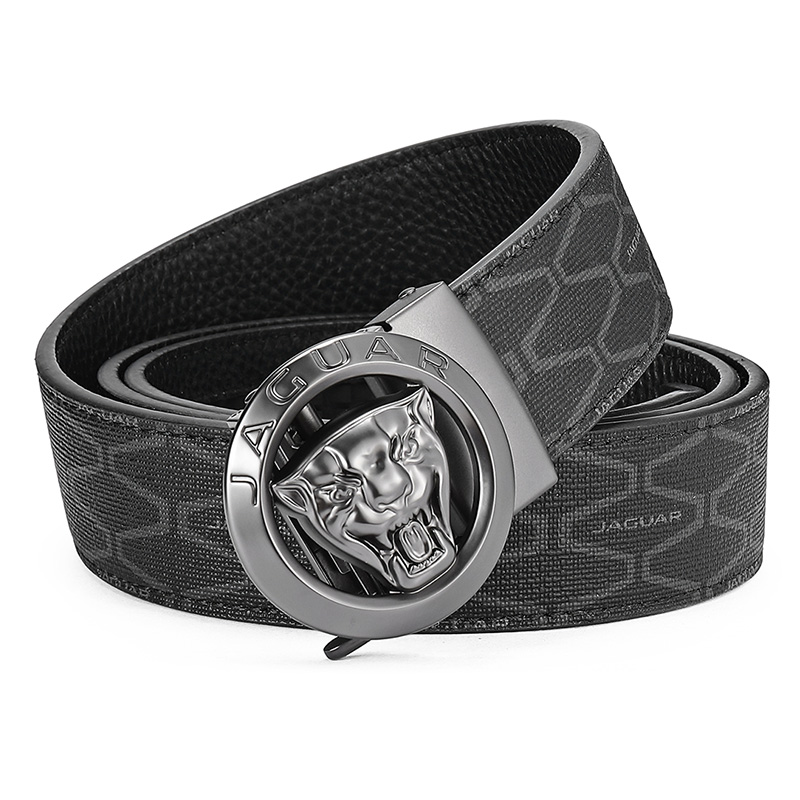 Jaguar Automatic Buckle Leather Belt 3.5cm - Luxury, Durable, Classic Style JX3221550153