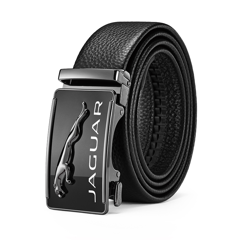Jaguar Casual Business Genuine Leather Automatic Buckle Belt 3.5cm Wide JX3223220153