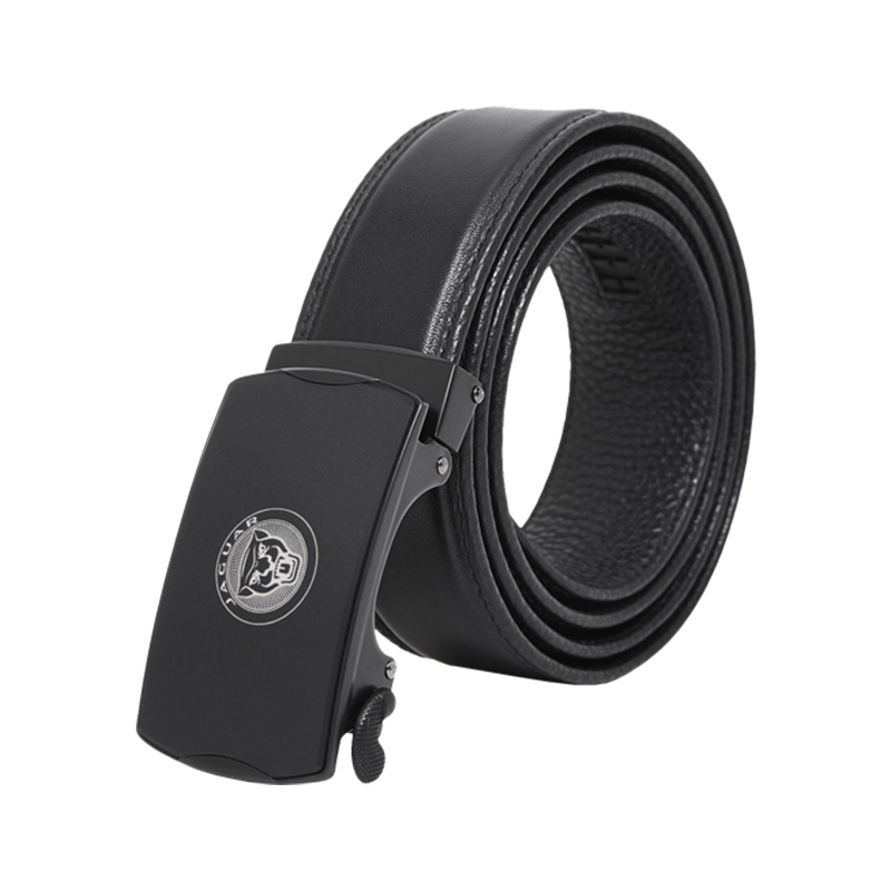 Jaguar Fashion Auto-Buckle Leather Belt - Casual Business, 3.5cm Width JA3T3100153