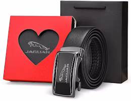 Jaguar Genuine Leather Automatic Buckle Belt - 3.5cm Wide Strap JX3221040153 Jaguar Genuine Leather Automatic Buckle Belt - 3.5cm Wide Strap JX3221040153