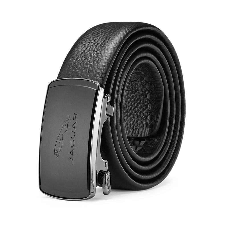 Jaguar Genuine Leather Automatic Buckle Belt, Casual Business, 3.5cm Wide JX3223530153
