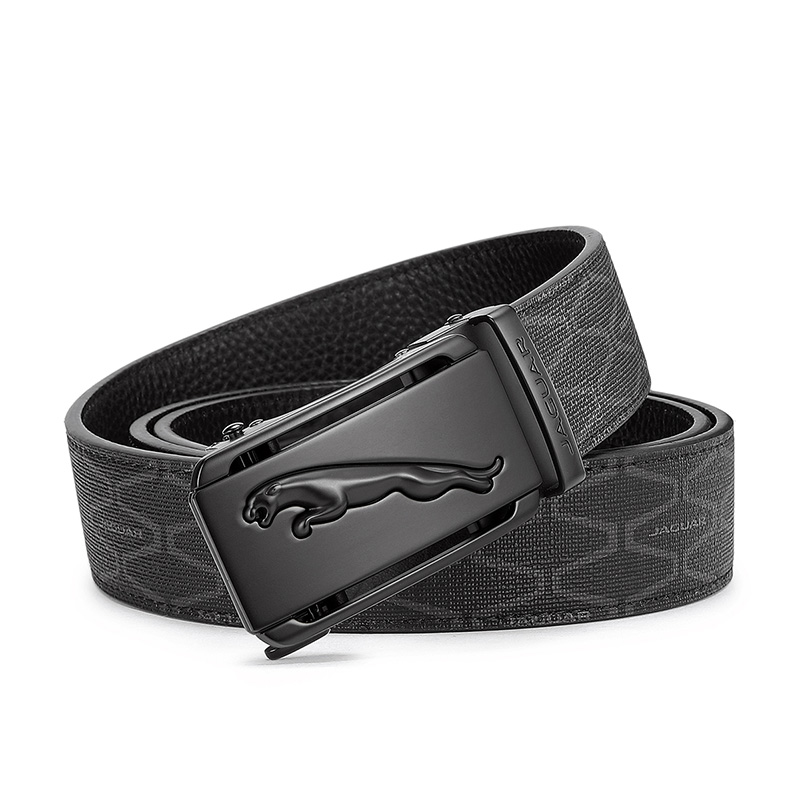 JAGUAR Luxury Auto-Buckle Belt, Gift Box, PVC, 3.5cm Wide JX3222220153